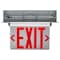 Nuvo Red Clear Edge Lit LED Exit Sign, 3.14 Watts, Single Face, 120V/277 Volts, Clear Finish 67/114 - alternate 6